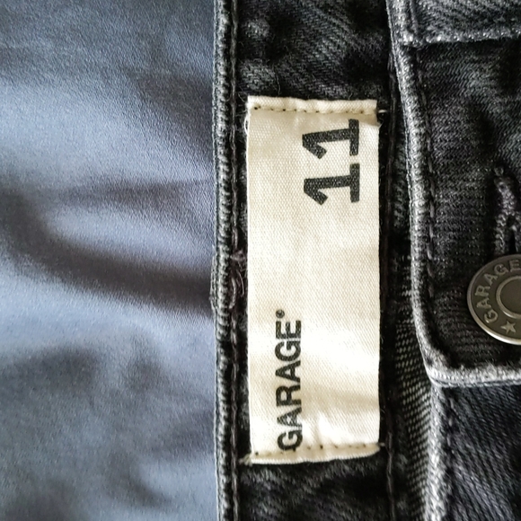 Garage Black Denim Festival Shorts - Picture 3 of 3